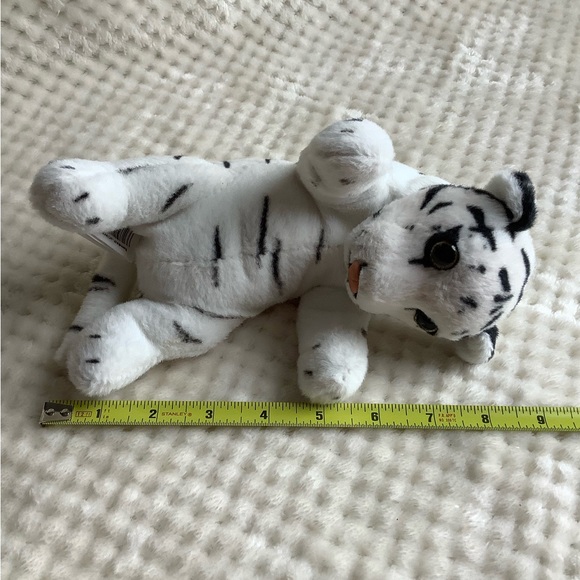 Adventure Planet Plush White Striped Tiger Cub Stuffed Animal Toy - Picture 15 of 16